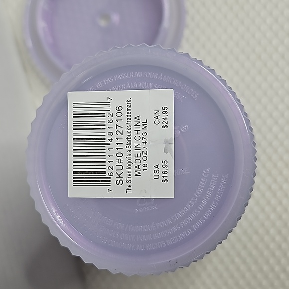 STARBUCKS 2021 PURPLE IRIDESCENT STUDDED TUMBLER 16 OZ - Picture 4 of 7